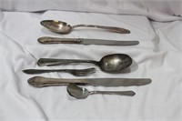 Lot of 6 Silverplated Utensils