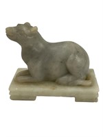 Marble wombat / rat figure paperweight