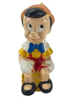 Walt Disney Productions Plastic Pinocchio Bank