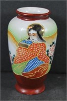 Satsuma Japanese Handpainted Vase