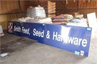 Large Metal Smith Feed, Seed & Hardware Sign