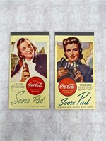 1950s US ARMY Womens Coca-Cola Bridge Score Pads