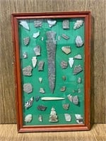 Framed Display Southwest (Pueblo) Indian Artifacts