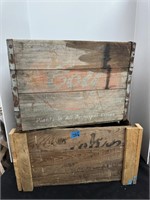 Vintage Wooden Beverage Crates
