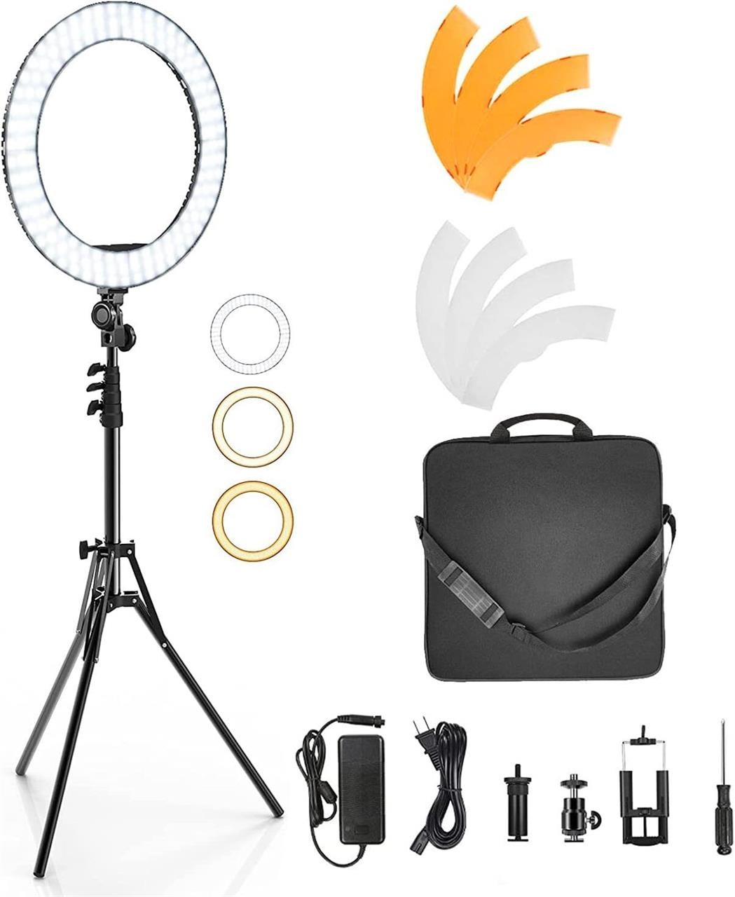 IVISII 18 inch Ring Light with Stand & Holder