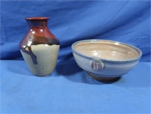 Handmade Vase & Bowl