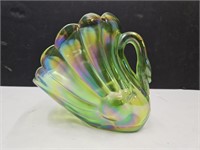 Indiana Swan Glass Vase 6" High