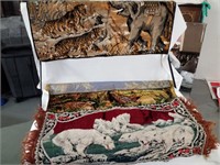 Vintage woven  tapestries