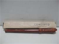 Vtg Concerto Wood Recorder Flute