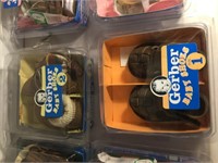 VINTAGE GERBER BABY SHOES IN CLEAR PACKAGES