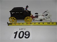 CAST IRON HORSE DRAWN COVERED WAGON