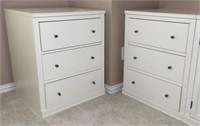 Three Drawer Pottery Barn Cabinets