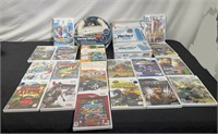 Collection Of Wii Games And Accessories