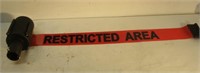 Roll Out RESTRICTED AREA Tape