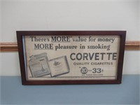 Corvette Cigarettes Advertising / Publicité c.1940
