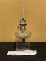 Peg Lamp Made of Cut Glass