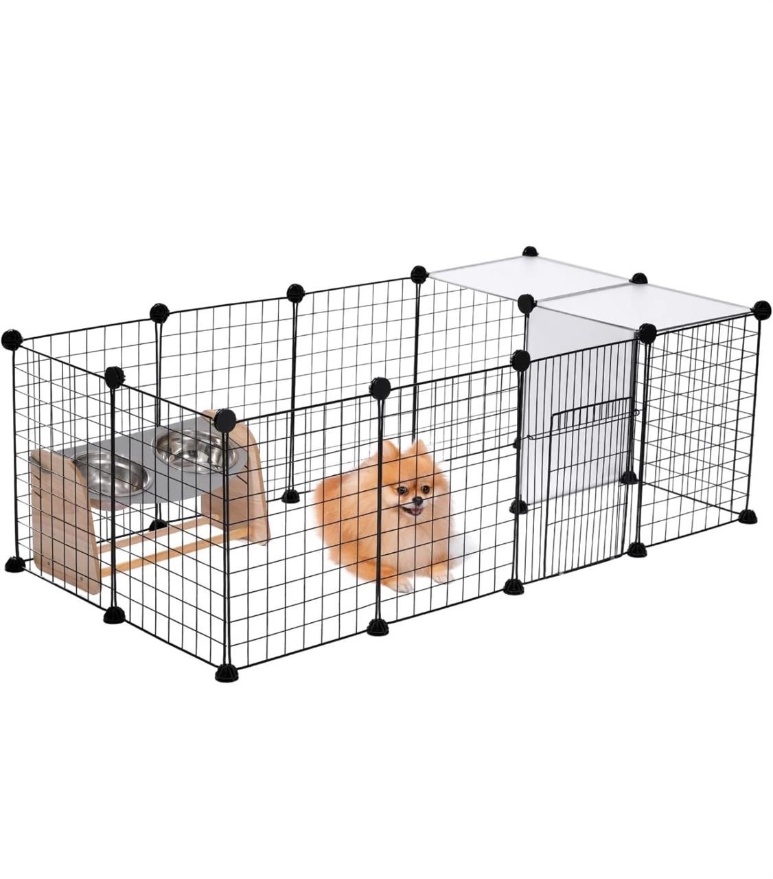 $35PAWZ Road Pet Playpen, Metal Yard Fence