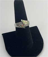 925 Silver Opal Ring size 7