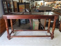 48" Two Tier Glass 19th Cent. Sofa Table