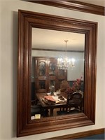 WOOD MIRROR 45" X 34" GREAT CONDITION