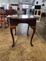 Wooden Round End Table