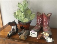 Decorative cactus,  Horseheads nightlight and