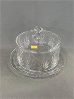 Czech Republic Crystal Covered Dish