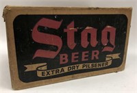 Vintage Stag Beer Cardboard Bottle Case