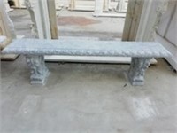 Marble White Stone Bench