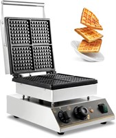 VEVOR 110V Commercial Waffle Maker 4Pcs Nonstick