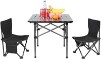 Camping Table with 2 Folding Chairs Lightweight