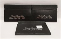 1993, ’96, ’98 Silver Proof Sets