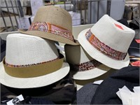 Lot of 4 hipster really fancy fedoras with a