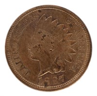 1897 US INDIAN HEAD 1C COIN AU