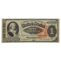 FR. 217 1886 $1 WASHINGTON SILVER CERT. VF