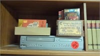 MAGNAVOX VHS AND DVD PLAYER- VARIETY OF VHS TAPES