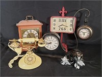 Clocks & Telephone