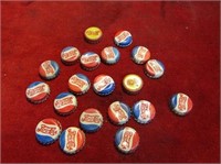 (20) Double dot Pepsi cork caps. 2 earlier yellow