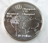 92.5 Silver 1976 Montreal XXI Olympiad $10 Coin