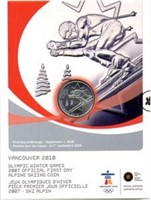 RCM Canada 2010 Vancouver Olympics .25¢ Coin