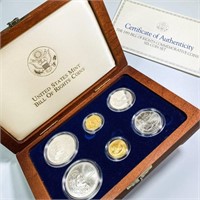 1993 US Mint Bill of Rights Silver & Gold Set (6)