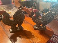 ROOSTER BOOK ENDS