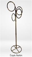 Hollywood Regency Gilt Four Ring Towel Rack