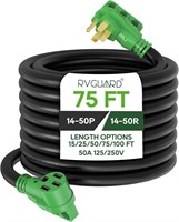 RVGUARD 50 Amp 75 Foot RV/EV Extension Cord