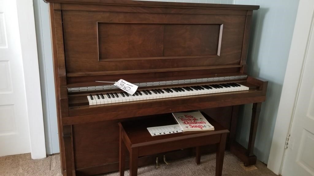 Story & Clark Piano & music bench-Buyer must move!