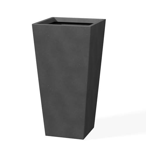 Kante 28" H Concrete Tall Tapered Planter, Large O