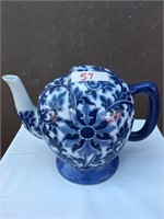 Decorative Handpainted Thai Porcelain Tea Pot