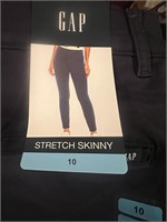 Gap stretch skinny jeans, size 10