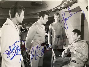Star Trek cast signed photo