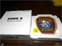 FDNY Rescue #1 Resin Patch-Code 3